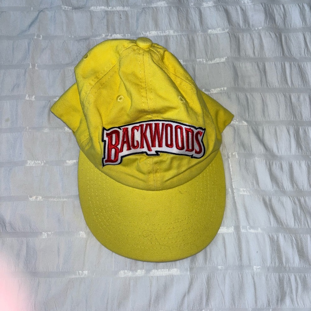 Backwoods yellow hat.